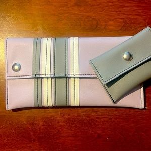 Holly Aiken Lavender Gray Clutch and coin holder